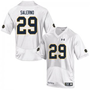 Notre Dame Fighting Irish Men's Matt Salerno #29 White Under Armour Authentic Stitched College NCAA Football Jersey OOF0899BL